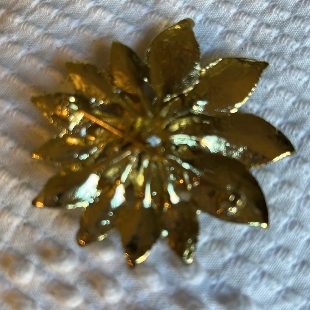 Christmas pins and handmade earrings. Two pins.